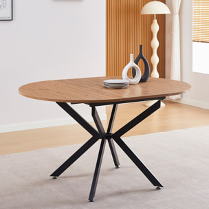 Table à manger extensible effet bois 4/6 personnes - MARIUS
