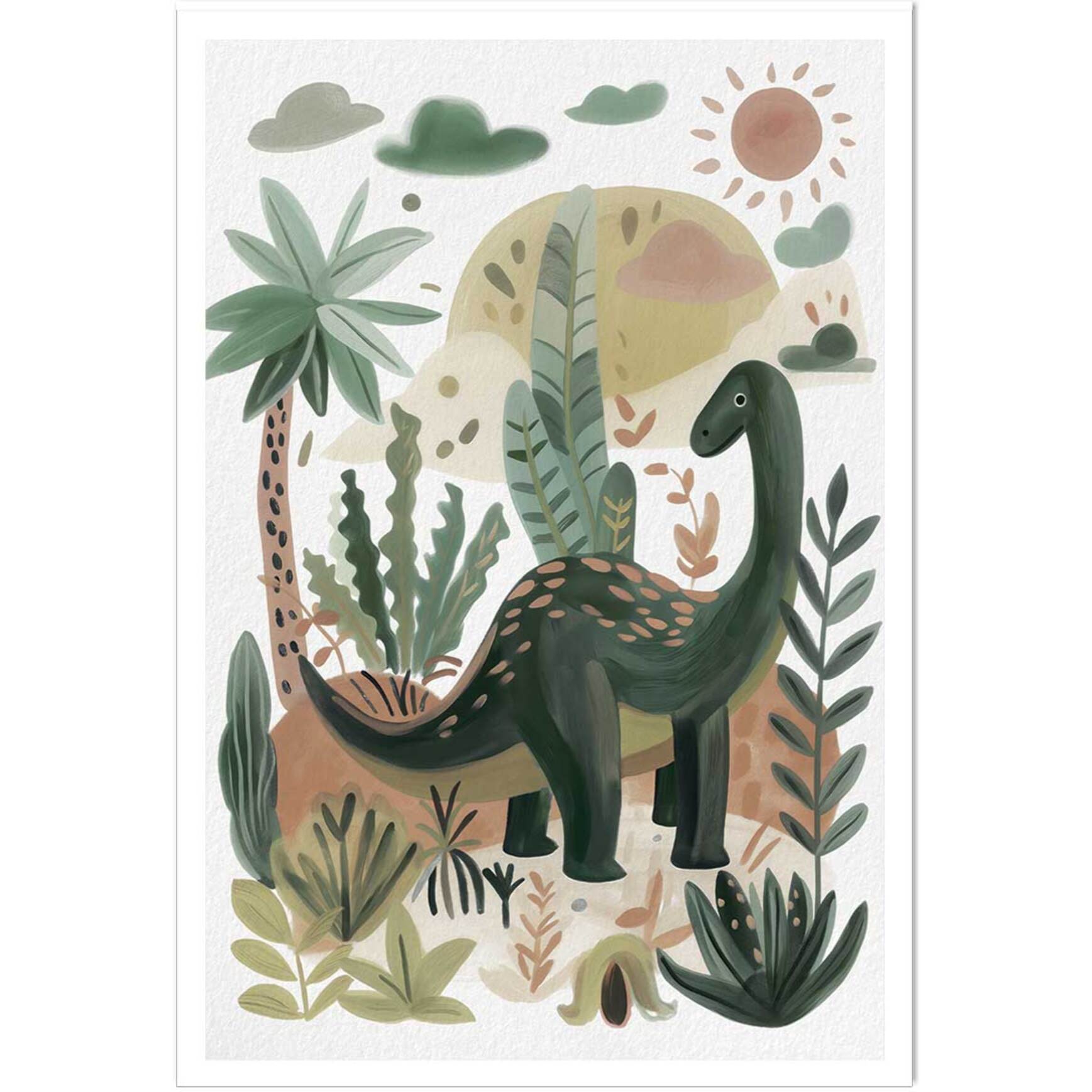 Affiche enfant le monde de coco dino  Affiche seule