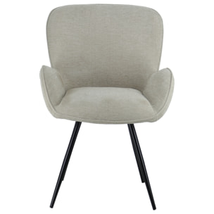 Chaise en chenille beige EVA