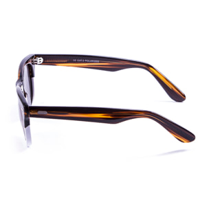 Gafas de sol LENOIR BIARRITZ - Marrón y blanco / Ahumada