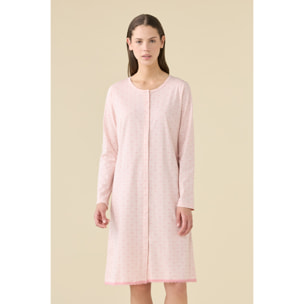 Camicia da notte donna estiva in cotone articolo romantic. Noidinotte