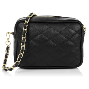 Cleopatra Bolso bandolera Mujer. Piel auténtica Sauvage Acolchado.