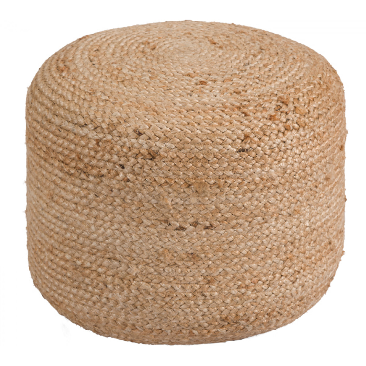 Pouf rond en jute beige D40 cm - Katy