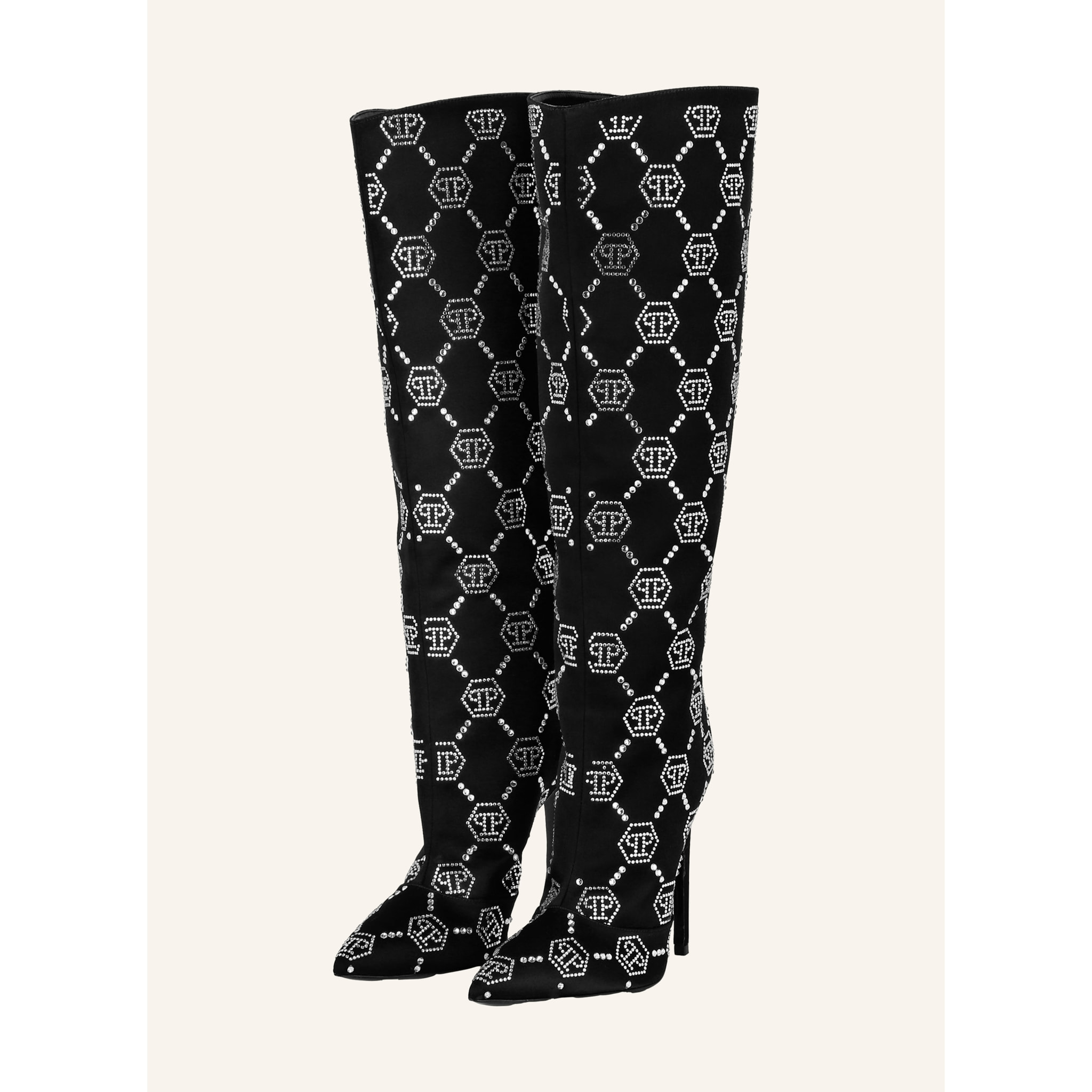 PHILIPP PLEIN Botas Tacón Medio MONOGRAM