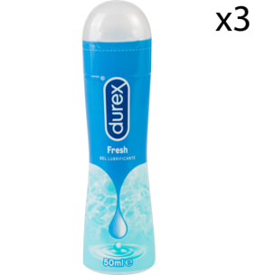 3x Durex Play Fresh Pleasure Gel Lubrificante Intimo Effetto Fresco - 3 x 50ml