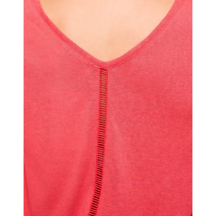 Camiseta Tirantes Detalle Calado Espalda Coral - Kia