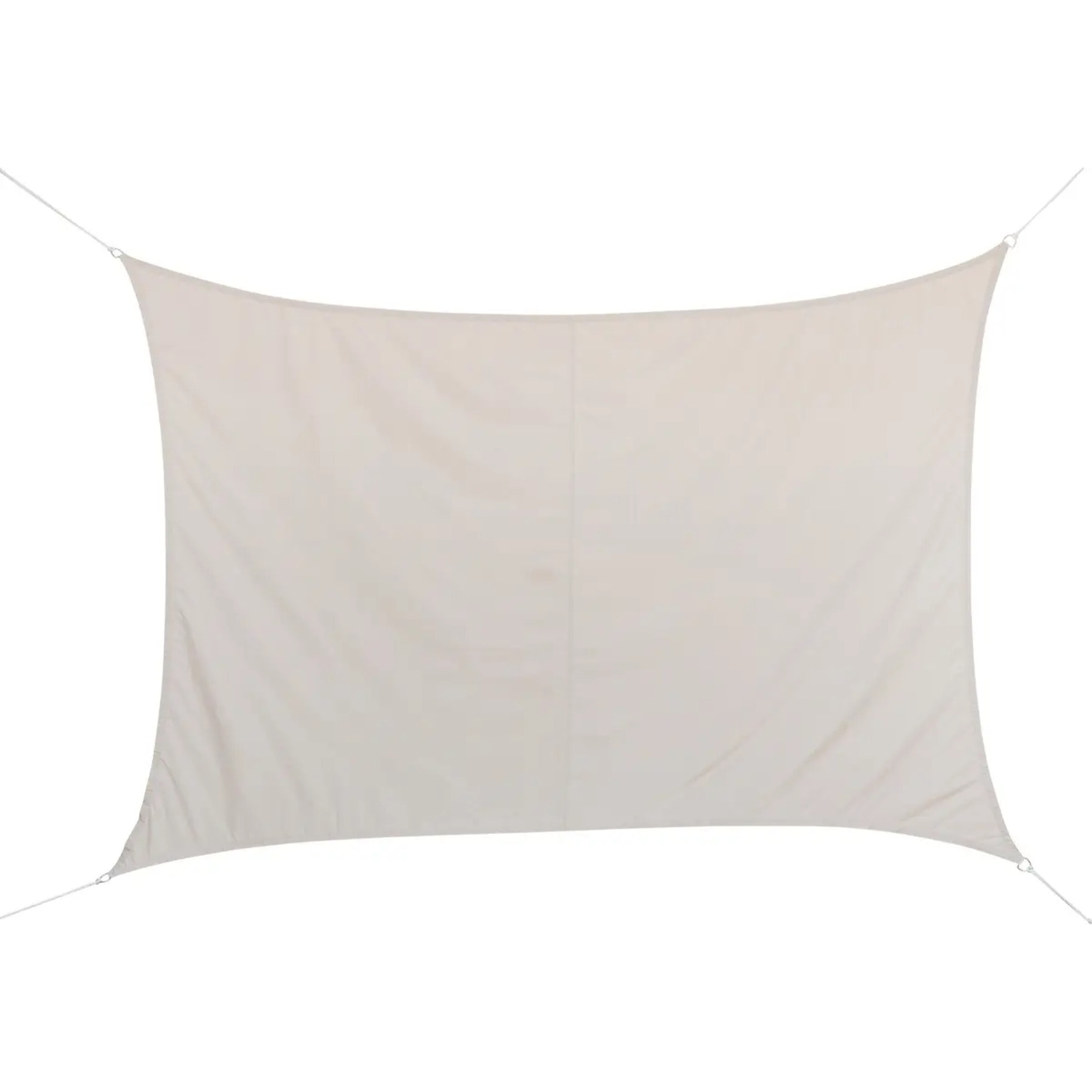 Voile d'ombrage rectangulaire "Curacao" blé 4 x 3m en polyester