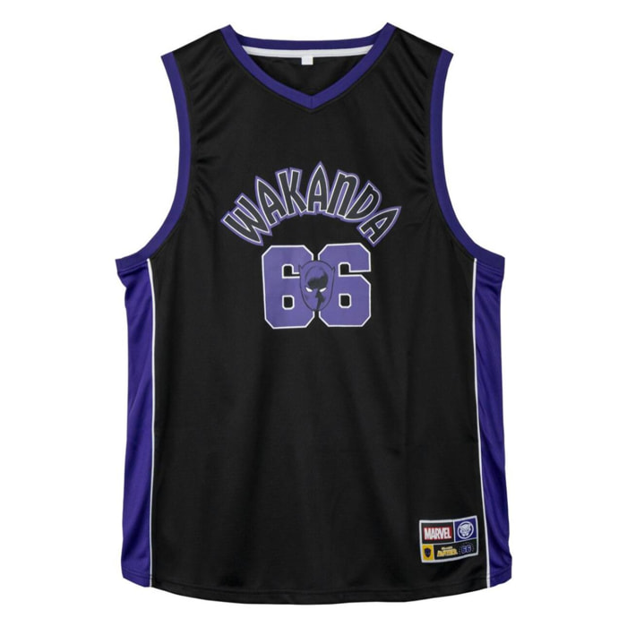 Camiseta Corta Basketball Marvel - Color Negro