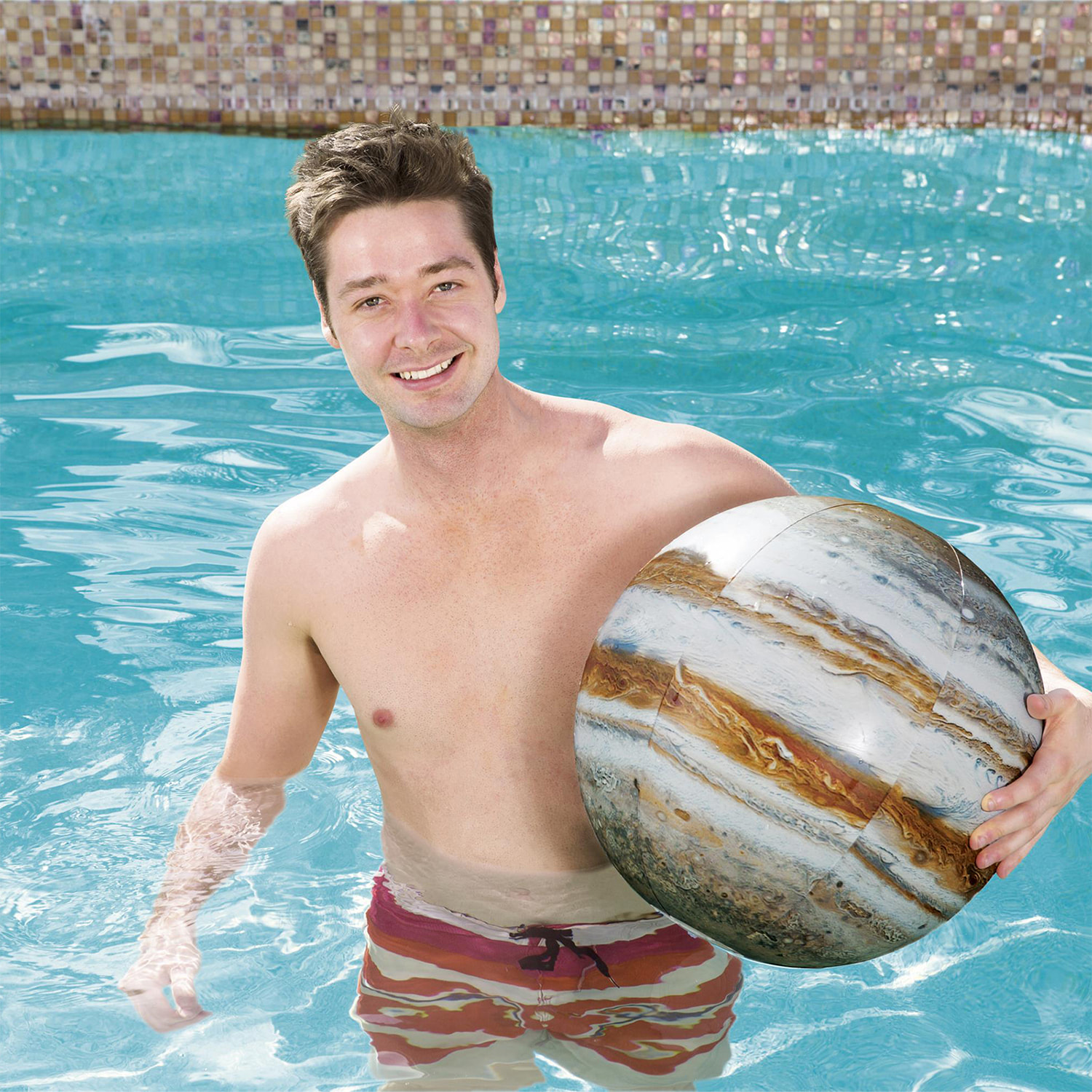 BESTWAY. PALLA DA SPIAGGIA DESIGN JUPITER Ø63 CM.