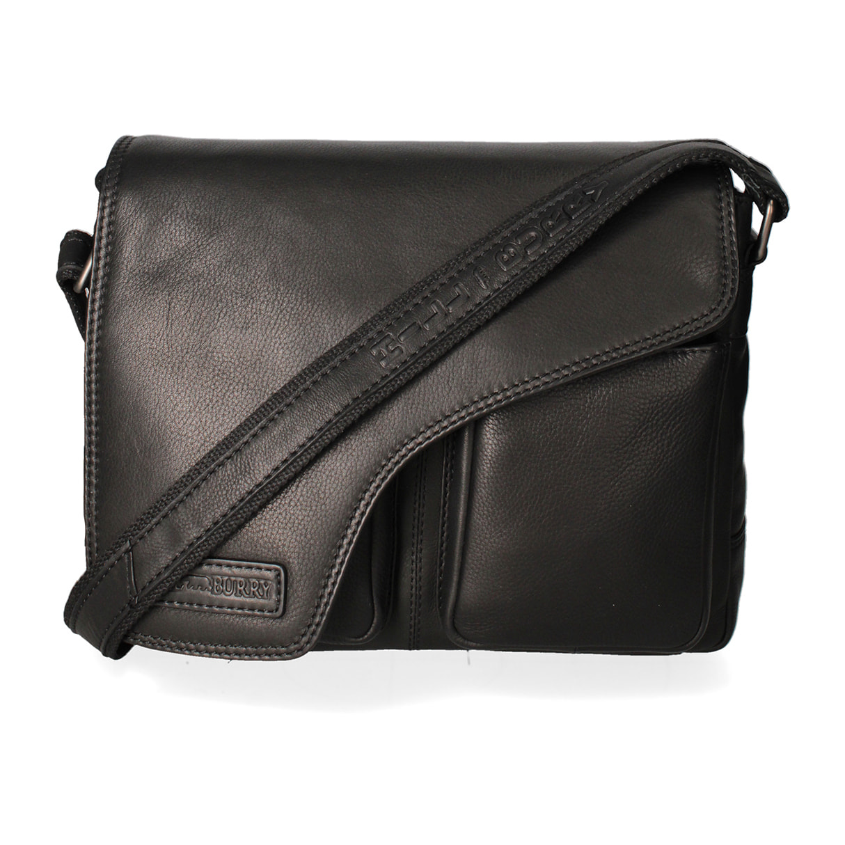 Borsa a tracolla da uomo In Vera pelle Made in Italy 24x30x10 cm