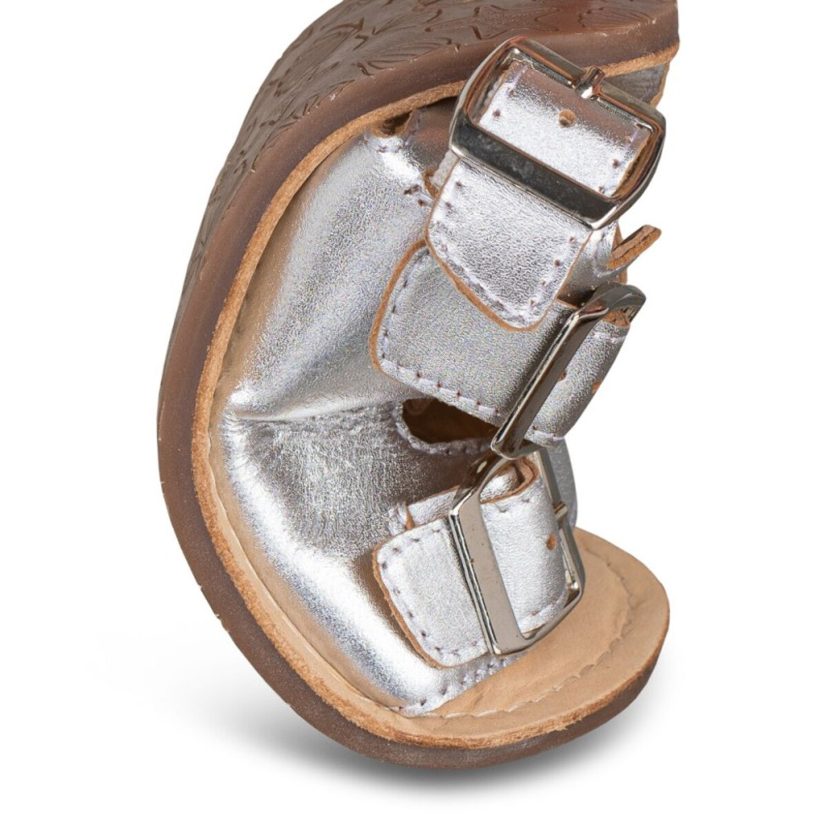 SANDALIA BAREFOOT PIEL CHETTO TIPO BIO PLATA