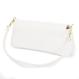 Azzanello bolso baguette bandolera mujer. Piel auténtica Dollaro.