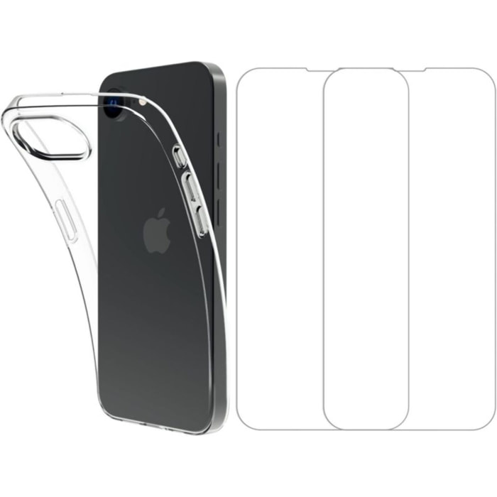 Pack ESSENTIELB iPhone 16e coque + verre trempé