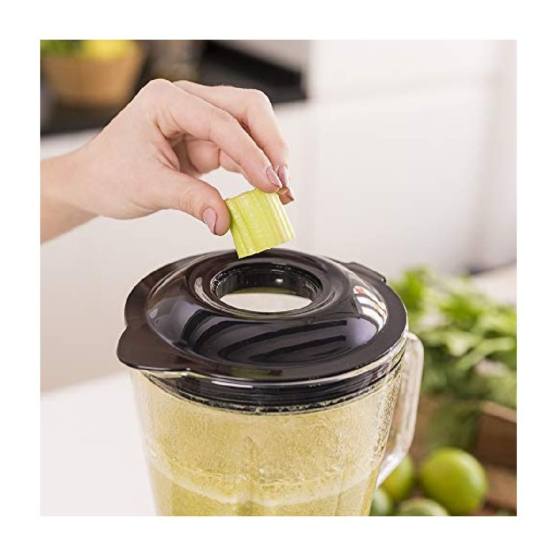 Cecotec Batidora de vaso Power Black Titanium 1800MAX Inox