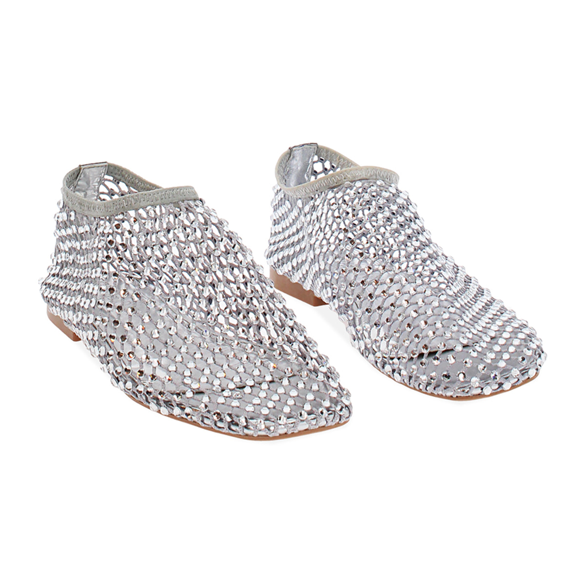 Bailarinas plata con pedrería brillante