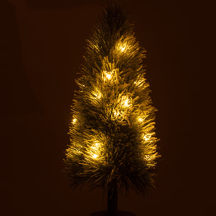 J-Line décoration Sapin De Noël Neige - plastique - vert - medium - LED