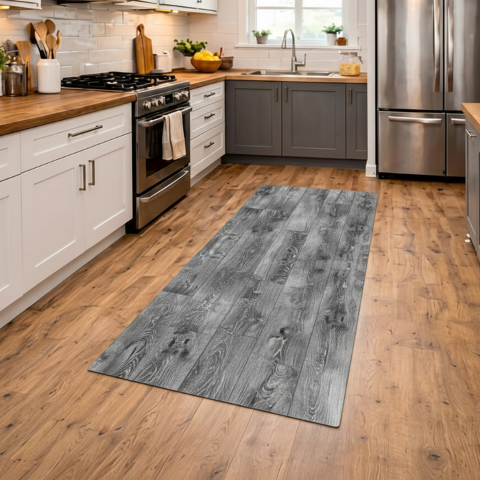 CASSESE HOME Passatoia/Tappeto Bordato in Poliestere con Retro Antiscivolo in PVC Made in Italy_Dec.1082