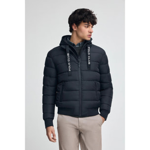 Giubbotto Comet blu marino con logo Polo Club