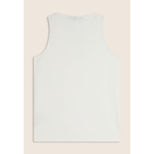 Canotta donna regular fit in cotone elasticizzato