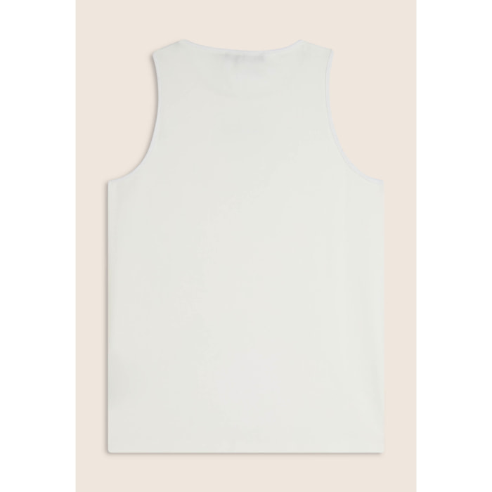 Canotta donna regular fit in cotone elasticizzato