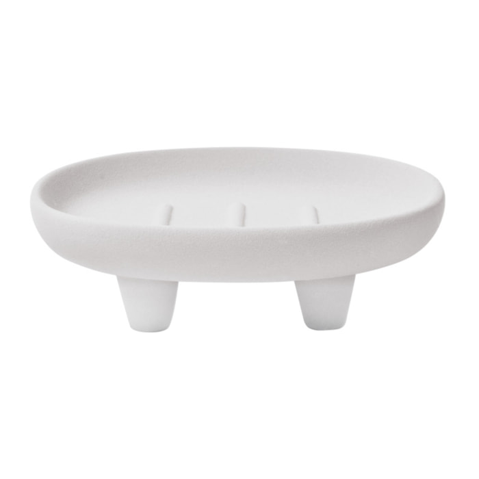 Porte savon en Grès ORGANIC Ecru Spirella