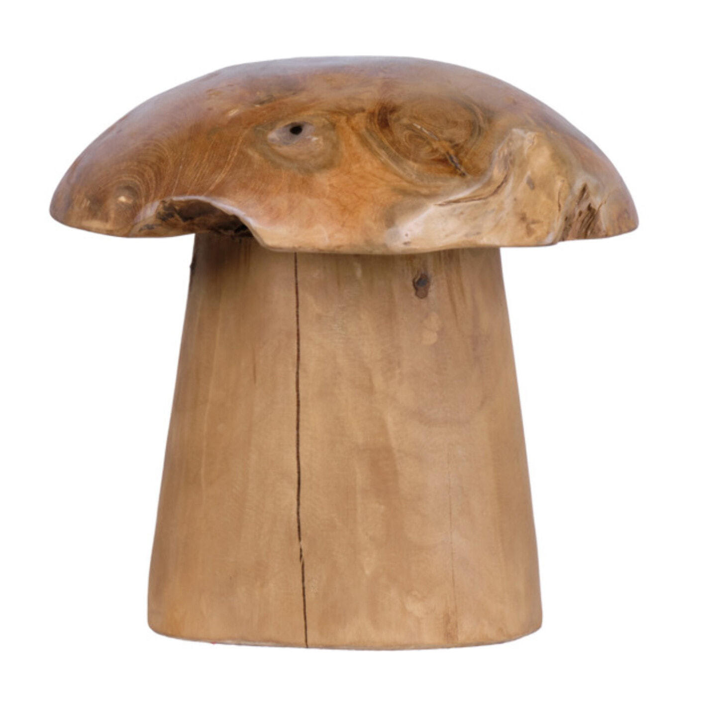 Champignon en bois de teck 30 cm de haut - LAMPI