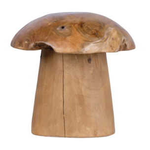 Champignon en bois de teck 30 cm de haut - LAMPI