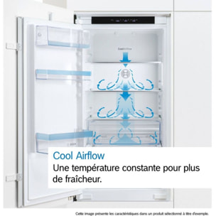 Réfrigérateur combiné encastrable BOSCH KIV87NSE0, Série 2, Eco Airflow