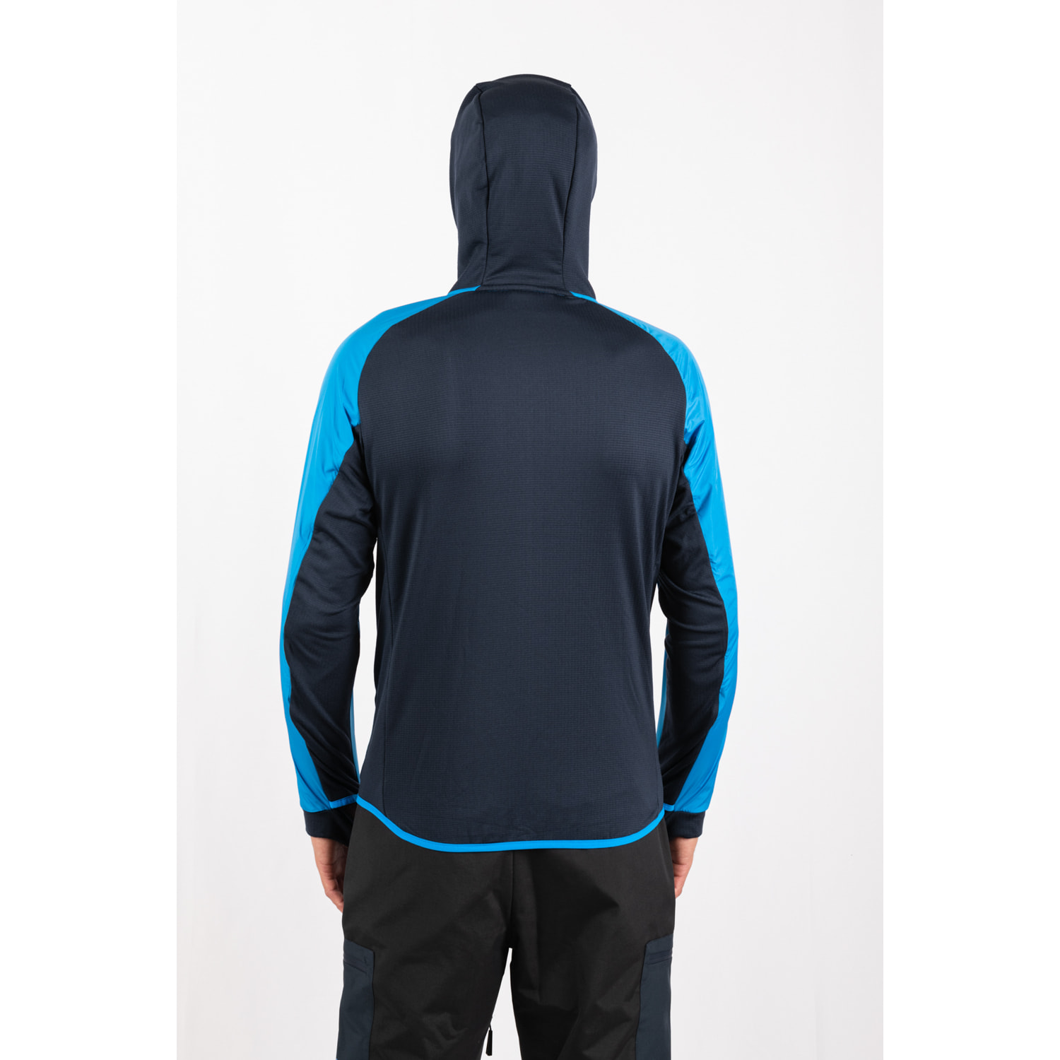 Giacca ibrida leggera isolante ECOActive con cappuccio marca ECOON - Azzurro / Blu