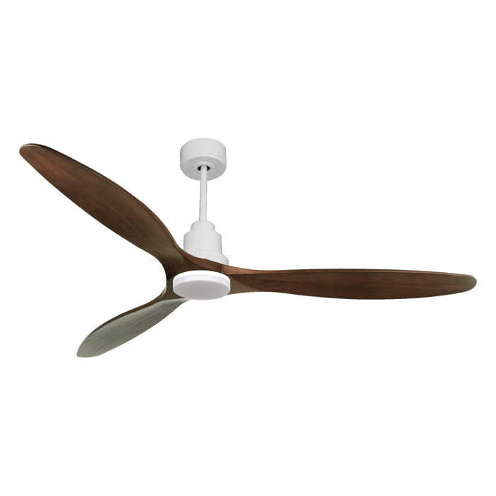 Ventilateur de plafond Réversible  Thermostat Dimmable Wifi Moteur à courant continu Toits en pente Télécommande Lumière à trois tons Hypersilence Mémoire