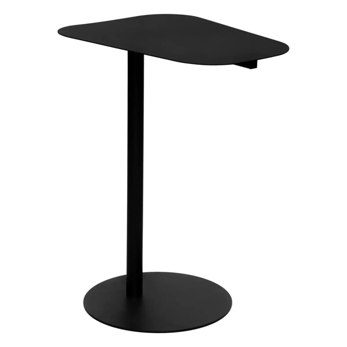 Table d appoint "Haja" 50x65cm noir