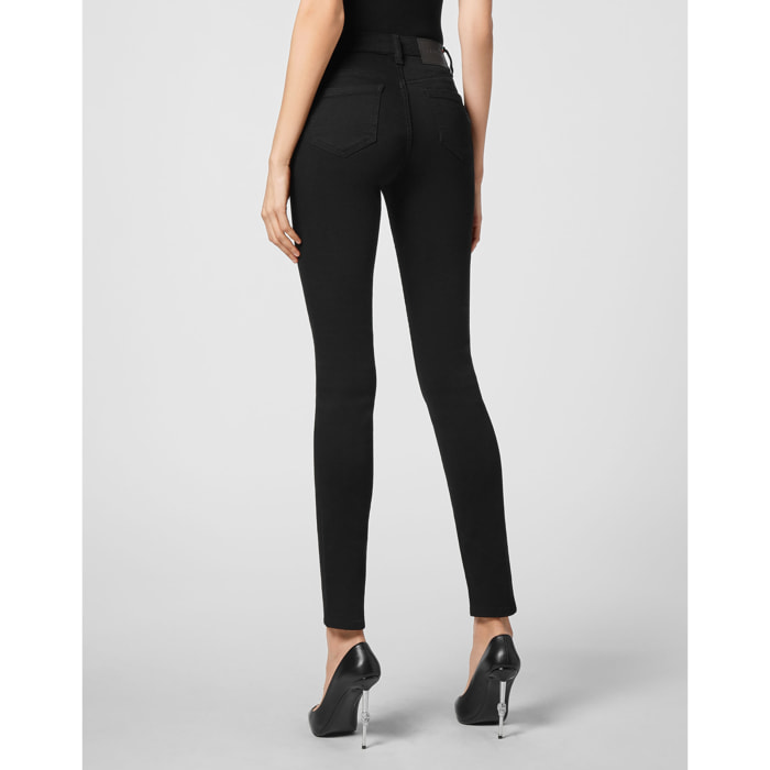 PHILIPP PLEIN Jegging de cintura alta ICONIC PLEIN