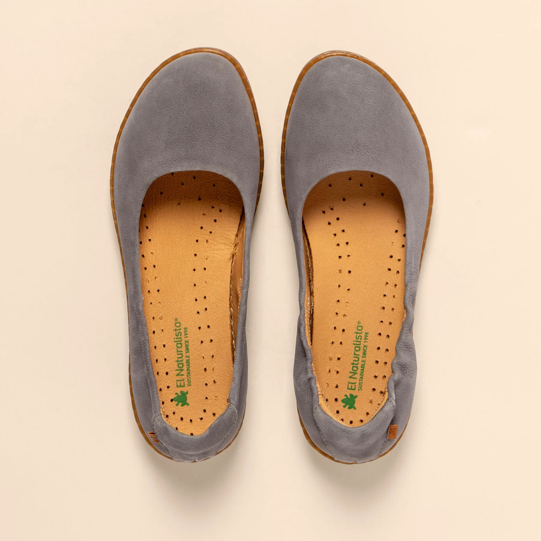 Bailarinas N5300 NOBUCK LAVADO DENIM/ CORAL color Denim