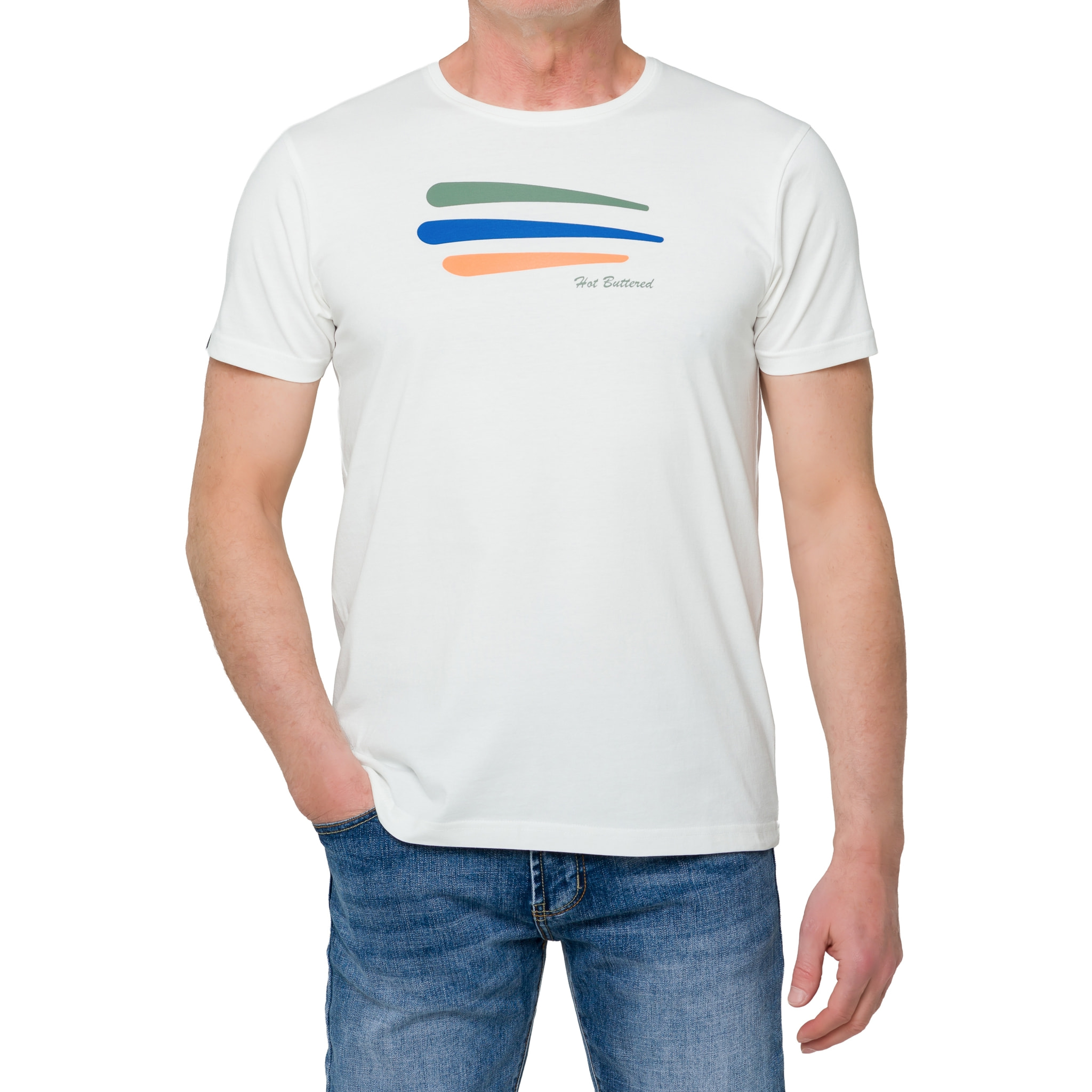 T-shirt in cotone 150 gr Hot Buttered Balian Bianco