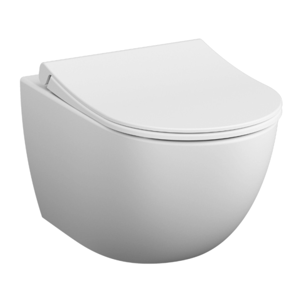 WC suspendu sans bride VITRA Sento blanc mat + abattant
