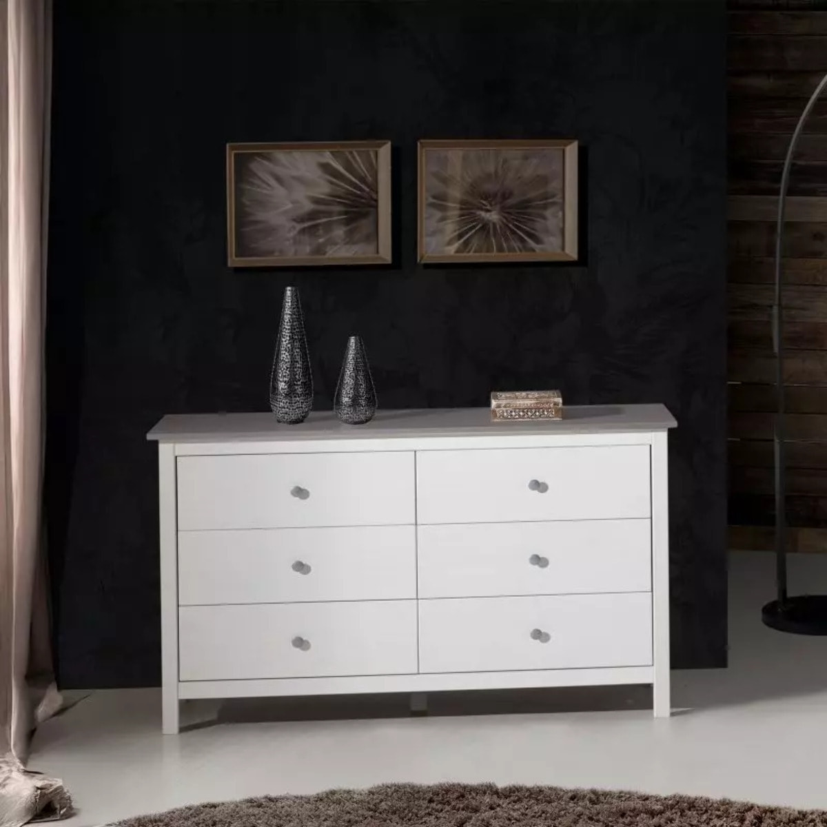 Cómoda Bay 6 cajones Blanco