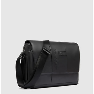 Piquadro Borsa messenger in pelle porta pc con tasca per AirPods®, protezioni antiurto e RFID