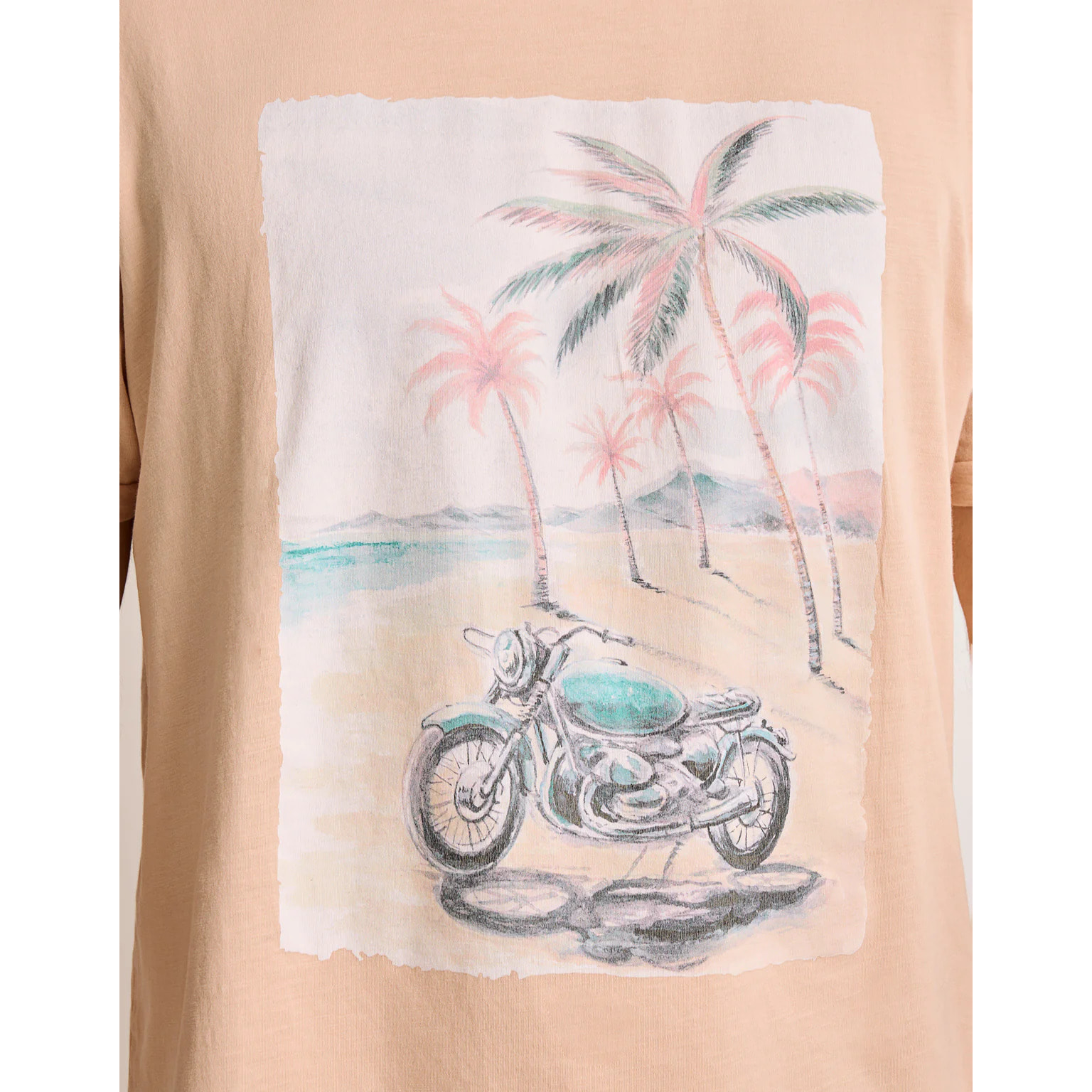 Camiseta Manga Corta Rosa - Motodean