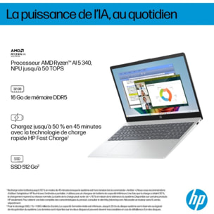 Ordinateur portable HP OmniBook 3 15-fn0013nf Copilot+