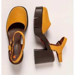 Sandalias con tacón 1991 NOBUCK HONEY / EIVISSA color Honey