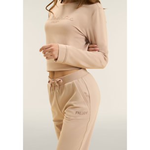 Pantaloni Sportivi con gamba Dritta e strass FREDDY