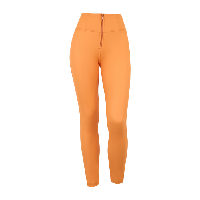 Pantaloni push up WR.UP® clessidra vita alta similpelle eco