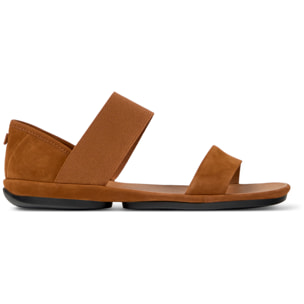 Sandalias - CAMPER Right Nina - Marron - Cuero Nubuck