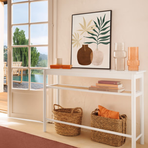 Console "Cabras" L110cm blanc