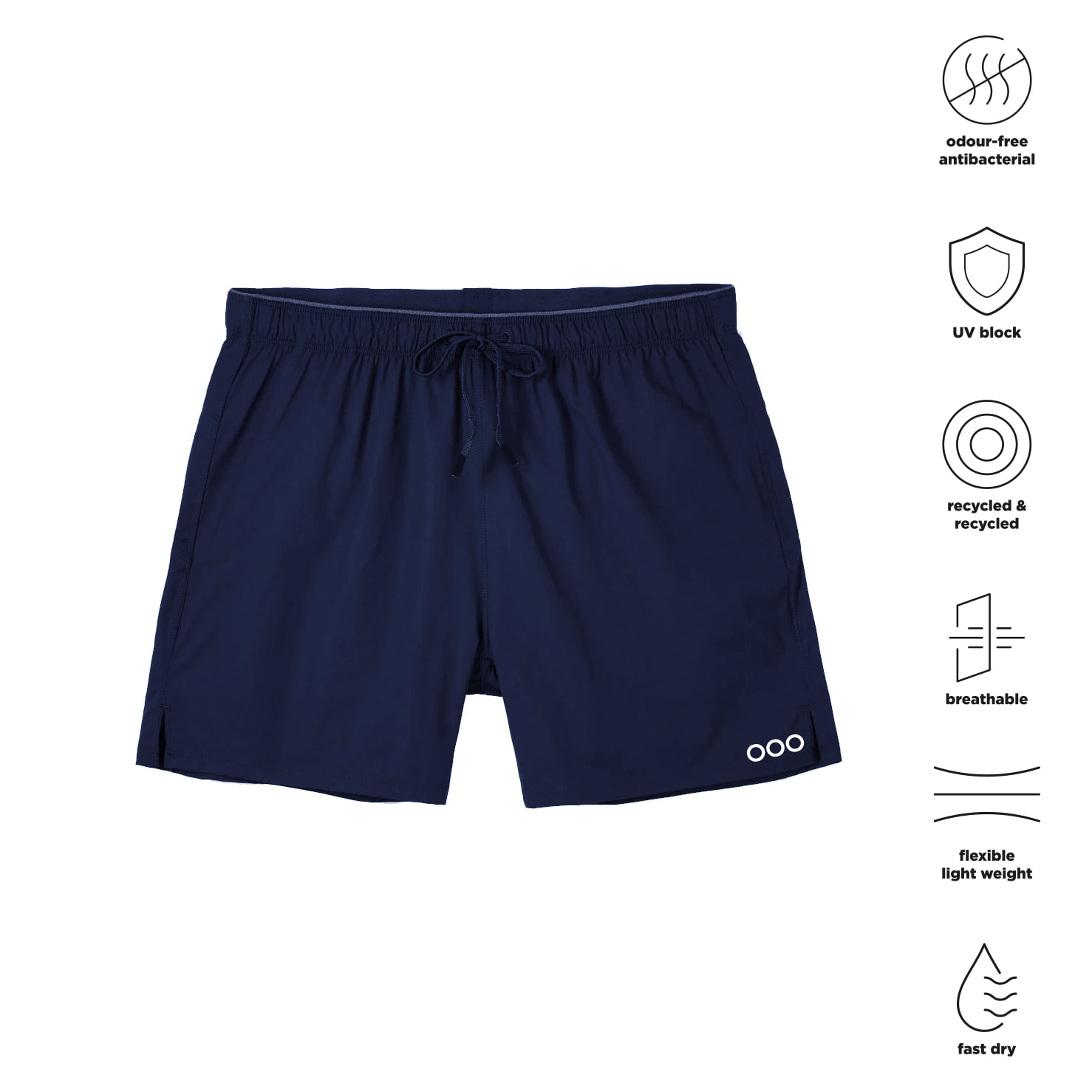 Pantalón corto deportivo para hombre ECOON Roma - Azul Marino