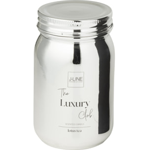 J-Line bougie parfumée Bocal - verre - argent - 69H
