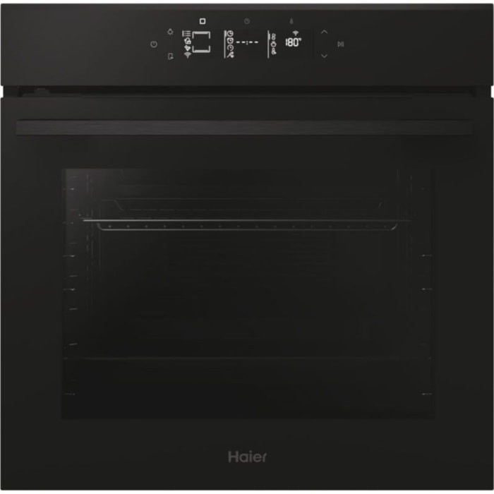 Four encastrable HAIER H6 ID46G5YTB - Pyrolyse - Hydrolyse - Chaleur pulsée - Porte froide - Rails télescopiques