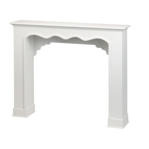 Consola Chimenea Blanca 125x27x104 Cm