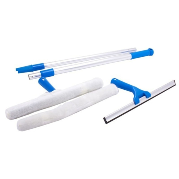 MSV KIT 5 Pièces spécial Lave vitres Professionnel - Manche télescopique 60 à  150cm