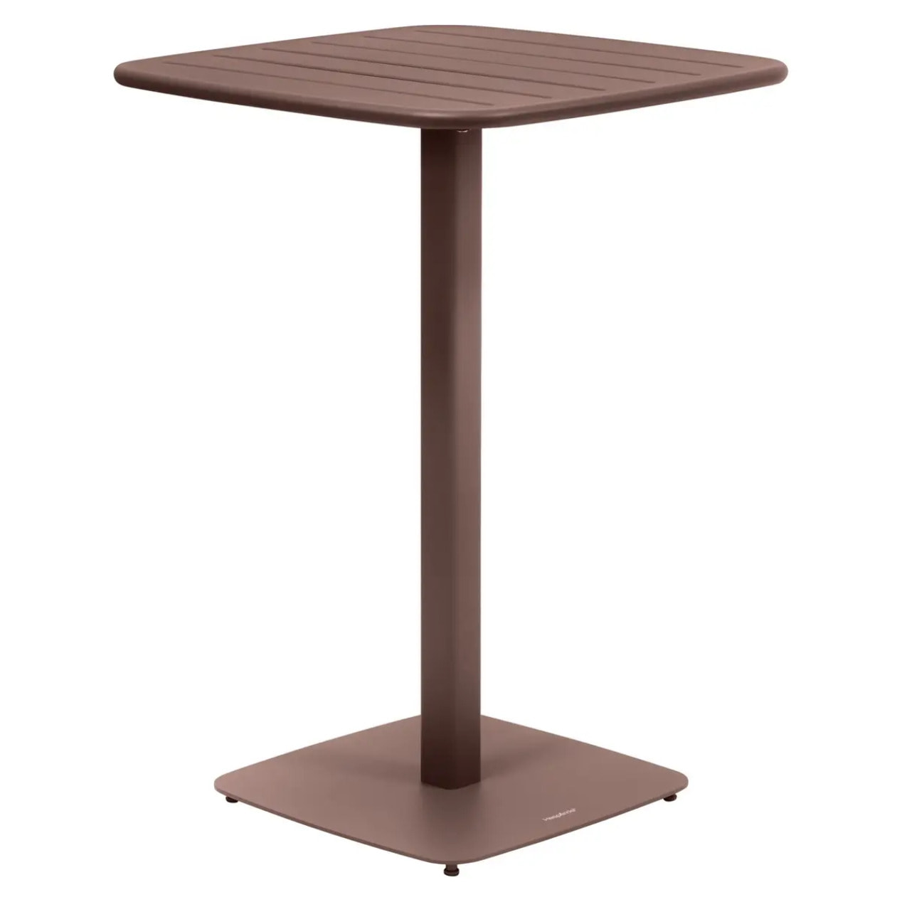 Table haute de jardin 2 places Alegoria 70x70cm acajou